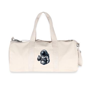 Kosmischer Daumenhoch - Recycelte Canvas-Sporttasche von Stanley/Stella - Naturweiß - Vorne