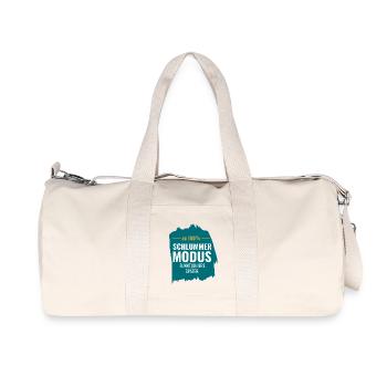 Schlummermodus zu 100% – Funktioniere später - Recycelte Canvas-Sporttasche von Stanley/Stella - Naturweiß - Vorne