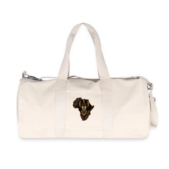 Afrikas Tribalmandril Porträt - Recycelte Canvas-Sporttasche von Stanley/Stella - Naturweiß - Vorne