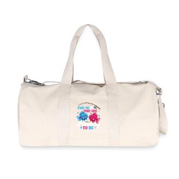 Fish He Or Fish She Mommy To Be - Recycled Canvas Sports Bag by Stanley/Stella - natural - Front
