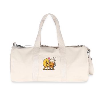 Radler Beer Lemon And Beer Mug Friends - Recycled Canvas Sports Bag by Stanley/Stella - natural - Front