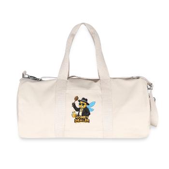 Honigdealer Biene im Anzug Imker Imkerei - Recycelte Canvas-Sporttasche von Stanley/Stella - Naturweiß - Vorne