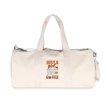Juste une fille qui adore les rats et le café - Sac de sport en toile recyclée Stanley/Stella - blanc naturel - Devant