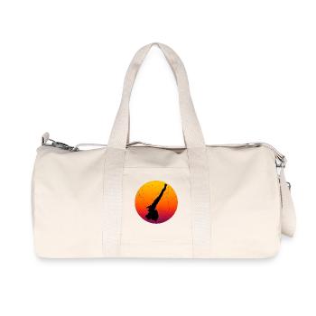 Karte von Gardasee retro Sonnenuntergang Italien - Recycelte Canvas-Sporttasche von Stanley/Stella - Naturweiß - Vorne