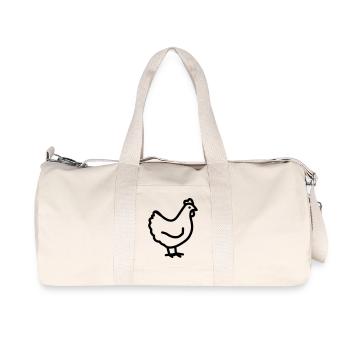 poulet - Sac de sport en toile recyclée Stanley/Stella - blanc naturel - Devant