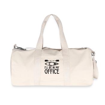 I'll be in my office - Canoeing Kayaking Kayaker - Recycelte Canvas-Sporttasche von Stanley/Stella - Naturweiß - Vorne