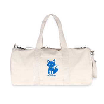 Minimalistisches Stadtfreund Design - Recycelte Canvas-Sporttasche von Stanley/Stella - Naturweiß - Vorne
