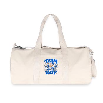 Team Boy Révélation Genre Garçon Bébé Cadeau - Sac de sport en toile recyclée Stanley/Stella - blanc naturel - Devant