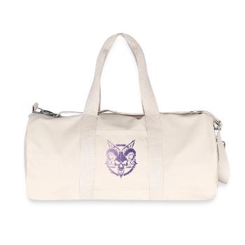 Crâne aux cornes - Sac de sport en toile recyclée Stanley/Stella - blanc naturel - Devant
