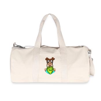 Aventurière goggles néon - Sac de sport en toile recyclée Stanley/Stella - blanc naturel - Devant