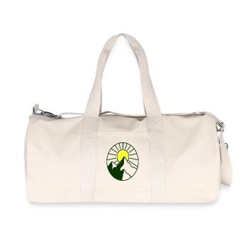 Lever de soleil au-dessus d’une chaîne de montagnes - Sac de sport en toile recyclée Stanley/Stella - blanc naturel - Devant