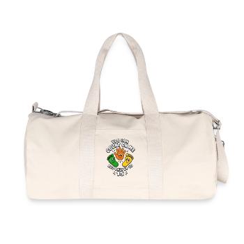 Tu peux compter sur moi, mais seulement jusqu’à un ampamp de bras - Sac de sport en toile recyclée Stanley/Stella - blanc naturel - Devant