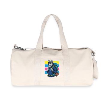 Randonnée - Aventure en plein air - Membre de l’équipe de randonnée - Sac de sport en toile recyclée Stanley/Stella - blanc naturel - Devant