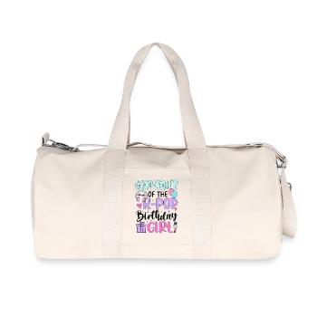 Parrain de la fille d’anniversaire de la K-Pop - Sac de sport en toile recyclée Stanley/Stella - blanc naturel - Devant