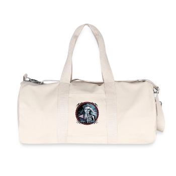 Déesse nordique Hel Mi-Femme, Mi-Squelette avec - Sac de sport en toile recyclée Stanley/Stella - blanc naturel - Devant
