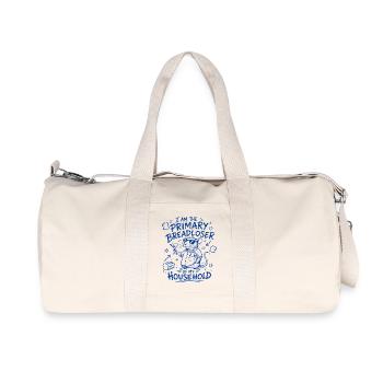 Rat Humour Primary Breadloser Bleu - Sac de sport en toile recyclée Stanley/Stella - blanc naturel - Devant