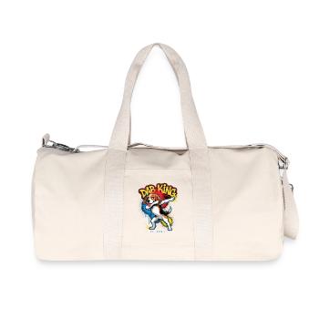 Dab King Beagle Dessin animé Dab Dancer drôle - Sac de sport en toile recyclée Stanley/Stella - blanc naturel - Devant