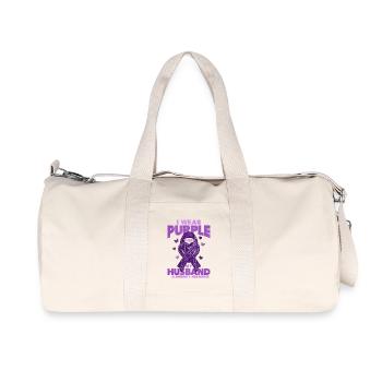 Husband – Alzheimer's Education - Recycled Canvas Sports Bag by Stanley/Stella - natural - Front