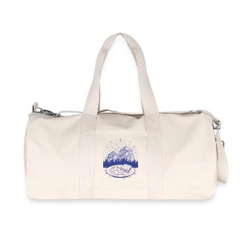 Breakfast Funny Brunch Coffee Pancake Food Second - Recycled Canvas Sports Bag by Stanley/Stella - natural - Front
