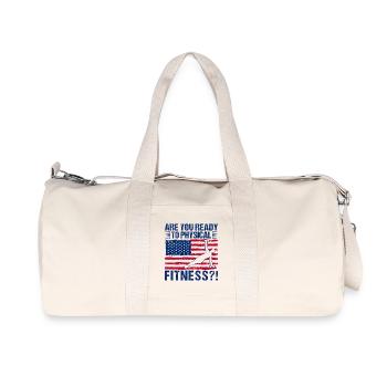 Fitness Fanatics Ready Physical Fitness - Recycled Canvas Sports Bag by Stanley/Stella - natural - Front