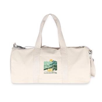 Coole Opas fahren Wohnmobil - Vatertag - Recycelte Canvas-Sporttasche von Stanley/Stella - Naturweiß - Vorne