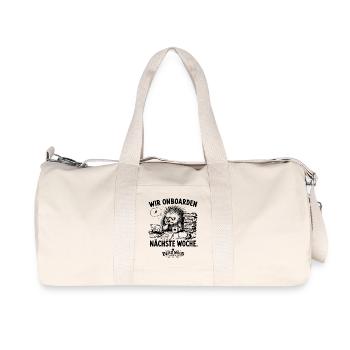 Sarkastisches Geschenk für Kollegen und HR - Recycelte Canvas-Sporttasche von Stanley/Stella - Naturweiß - Vorne