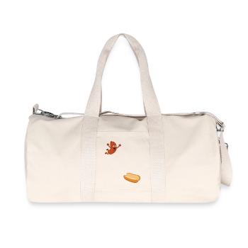 Hot-dog saute dans le pain – Hot-dog pour le 4 juillet - Sac de sport en toile recyclée Stanley/Stella - blanc naturel - Devant