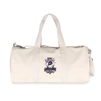 Stay Spooky – Halloween Is My Therapy Purple - Recycled Canvas Sports Bag by Stanley/Stella - natural - Front