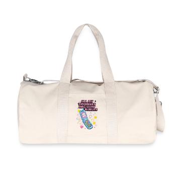 All My Troubles Are Soap Bubbles - Recycelte Canvas-Sporttasche von Stanley/Stella - Naturweiß - Vorne