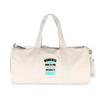 Abschiedsgeschenk eines Kollegen - Recycelte Canvas-Sporttasche von Stanley/Stella - Naturweiß - Vorne
