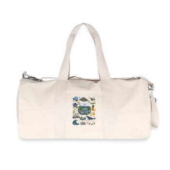 Azoren | Vulkaninseln, Wale & Natur - Recycelte Canvas-Sporttasche von Stanley/Stella - Naturweiß - Vorne