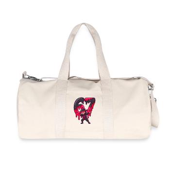 Gouttes néon Drip Ninja 67 - Sac de sport en toile recyclée Stanley/Stella - blanc naturel - Devant