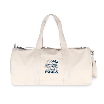 Ich pinkel in Pools Pool Tee am Pool - Recycelte Canvas-Sporttasche von Stanley/Stella - Naturweiß - Vorne