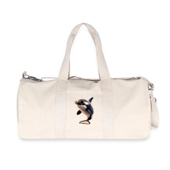 Orca Schwertwal Wal Killerwal Meerestiere Orcas - Recycelte Canvas-Sporttasche von Stanley/Stella - Naturweiß - Vorne