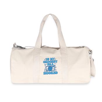 In meiner Häkelzeit habe ich lustiges Häkelgarn für Liebhaber gehäkelt - Recycelte Canvas-Sporttasche von Stanley/Stella - Naturweiß - Vorne