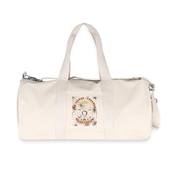 King of the Grill: Dad's BBQ Kingdom - Recycelte Canvas-Sporttasche von Stanley/Stella - Naturweiß - Vorne