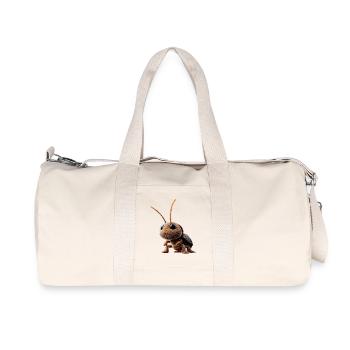 Kakerlake Küchenschabe Insekten Schabe Kakerlaken - Recycelte Canvas-Sporttasche von Stanley/Stella - Naturweiß - Vorne