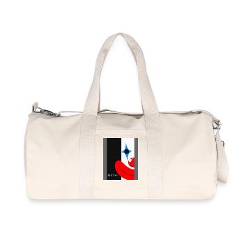 Here We Go Again  Clown Statement - Recycelte Canvas-Sporttasche von Stanley/Stella - Naturweiß - Vorne