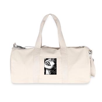 Ausdrucksvoller Vampirschrei - Recycelte Canvas-Sporttasche von Stanley/Stella - Naturweiß - Vorne