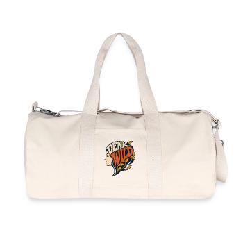 Denk Wild - Recycelte Canvas-Sporttasche von Stanley/Stella - Naturweiß - Vorne