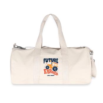 Futur fermier comme papa bébé tracteur - Sac de sport en toile recyclée Stanley/Stella - blanc naturel - Devant