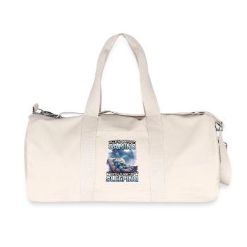 Weekend Forecast Gaming Panda - Recycelte Canvas-Sporttasche von Stanley/Stella - Naturweiß - Vorne