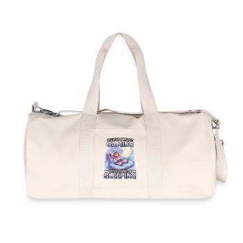 Gaming Weekend: Schlafender Sloth - Recycelte Canvas-Sporttasche von Stanley/Stella - Naturweiß - Vorne