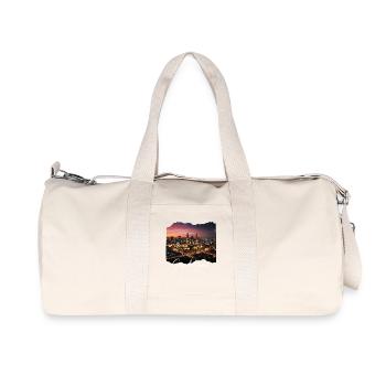 Nächtliche Guadalajara Skyline - Recycelte Canvas-Sporttasche von Stanley/Stella - Naturweiß - Vorne