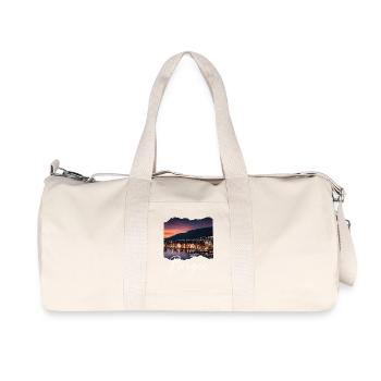Bergen Hafenabend - Recycelte Canvas-Sporttasche von Stanley/Stella - Naturweiß - Vorne
