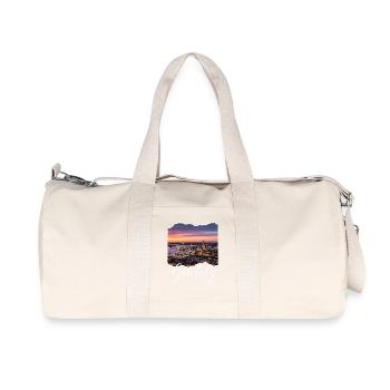 Göteborg Skyline Sonnenuntergang - Recycelte Canvas-Sporttasche von Stanley/Stella - Naturweiß - Vorne