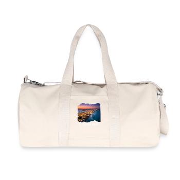 Cancún Sonnenuntergang Küstenlinie - Recycelte Canvas-Sporttasche von Stanley/Stella - Naturweiß - Vorne