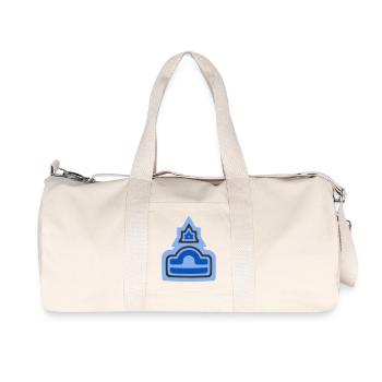Zodiac Stammes-Waage und Luft - Recycelte Canvas-Sporttasche von Stanley/Stella - Naturweiß - Vorne