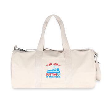 Anesthesiologist My Job Anesthesia - Recycled Canvas Sports Bag by Stanley/Stella - natural - Front