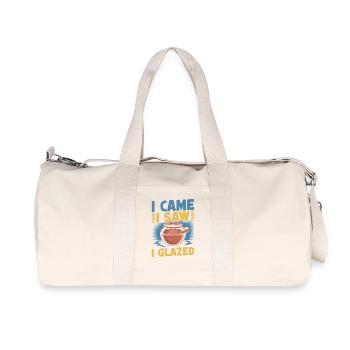 Des cadeaux pour les potiers sont venus voir de la poterie émaillée - Sac de sport en toile recyclée Stanley/Stella - blanc naturel - Devant